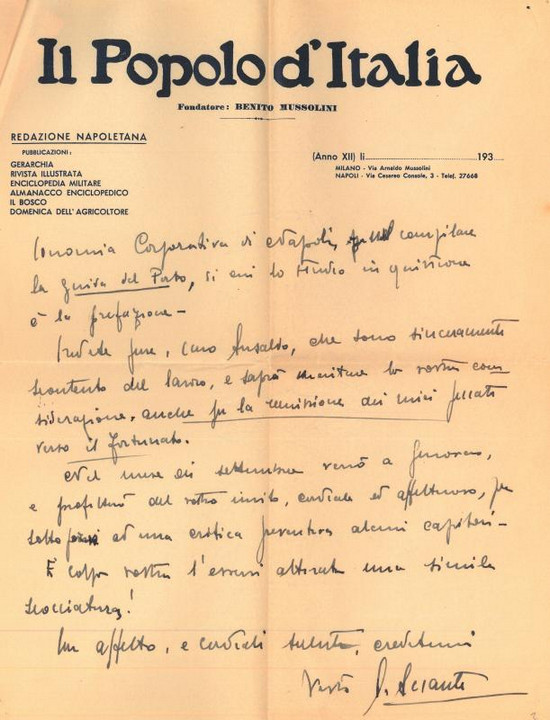 Lettera di Arturo Assante a Giovanni Ansaldo, 16-07-1934 (2)